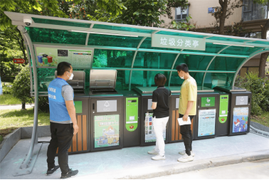 華展貓先生，湖北武漢智能垃圾分類項目，智能垃圾房廠家，垃圾分類亭