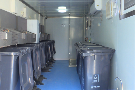 華展貓先生，智能垃圾分類房，垃圾分類收集點，垃圾房內(nèi)部