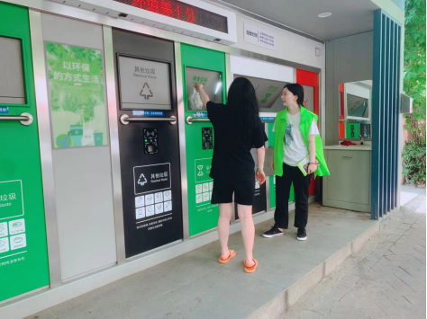 貓先生兩網(wǎng)融合環(huán)保驛站，小區(qū)垃圾分類站，垃圾房廠家