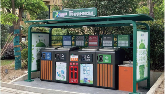 貓先生智能垃圾分類亭價格，定時定點垃圾收集點 ，垃圾亭生產廠家