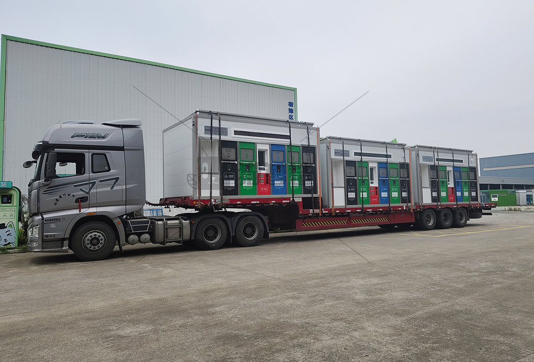 1736324956470767.jpg 華展貓先生智能垃圾亭,垃圾收集點,小區(qū)垃圾分類站生產廠家