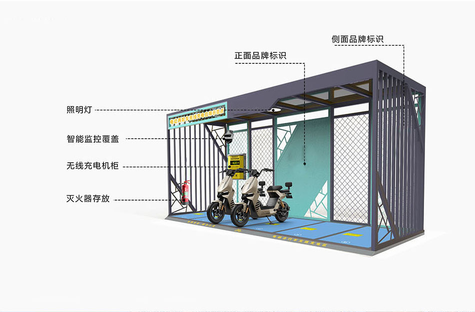 電動(dòng)車(chē)無(wú)線(xiàn)充電樁，兩輪車(chē)無(wú)線(xiàn)充電，一拖六充電樁